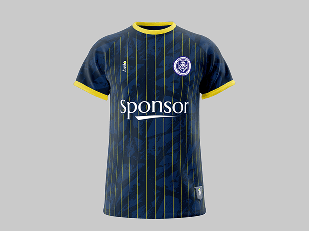 Modern geometric football shirt template