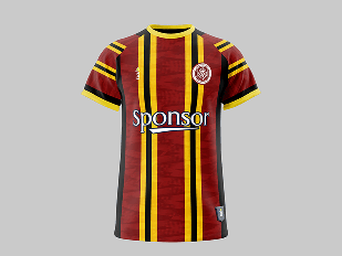 Dynamic football shirt template