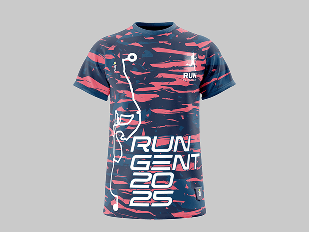 Colorful striped running shirt template