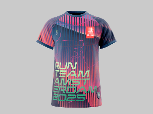 Premium gradient running shirt template